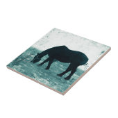 Winter Percheron Tegeltje (Zijkant)