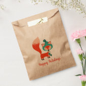 Winter Pet Fox  Kerstmis Bedankzakje (Gezegeld)
