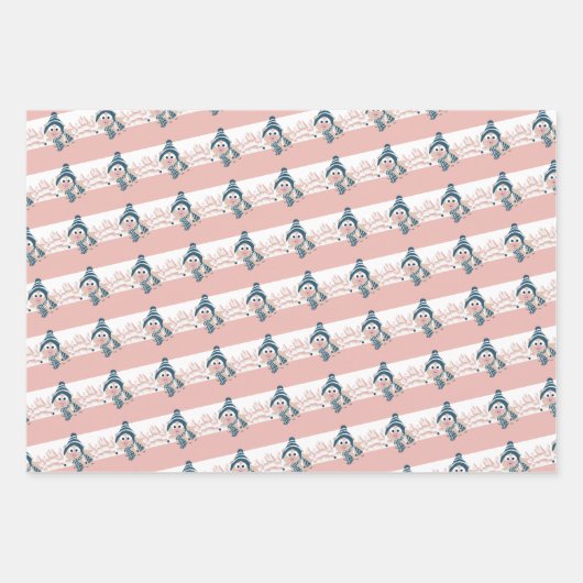 Winter Pig Inpakpapier Vel (Voorkant 3)