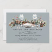 Winter Pine Bridal Brunch Invitation (Devant)