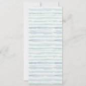 Winter Pine Forest Snowfall Wedding Menu Kaart (Achterkant)