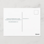 Winter Pine Tree Bruiloft RSVP Briefkaart (Achterkant)