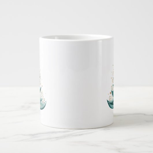 Winter Pine Tree Kerstmis Koffie Mok (Voorkant)