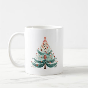 Winter Pine Tree Kerstmis Koffie Mok