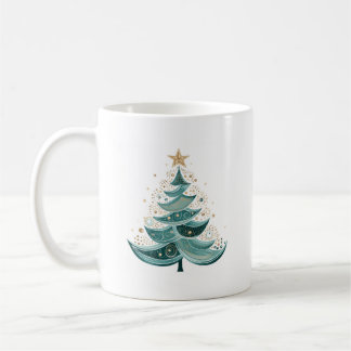 Winter Pine Tree Kerstmis Koffie Mok