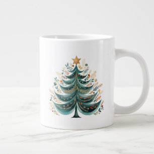 Winter Pine Tree Kerstmis Koffie Mok