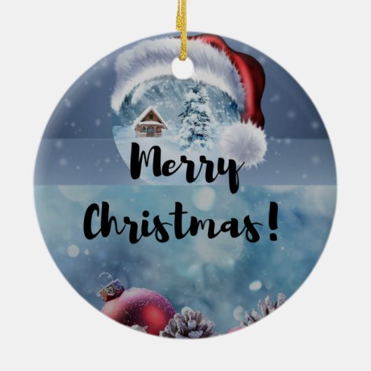 Winter Pine Tree Ornament - Holiday Keepsake (Achterkant)