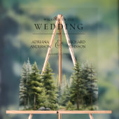 Winter Pine Trees Forest Wedding Welcome (Neutre)