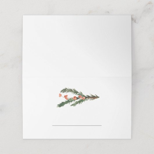 Winter Pine Vul in (Buitenkant ongevouwen)