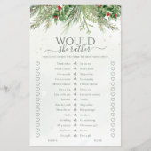 Winter Pine zou ze liever Vrijgezellenfeest spel (Voorkant)