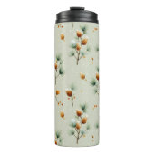 Winter Pinecones and Snowy Branches Thermosbeker (Voorkant)