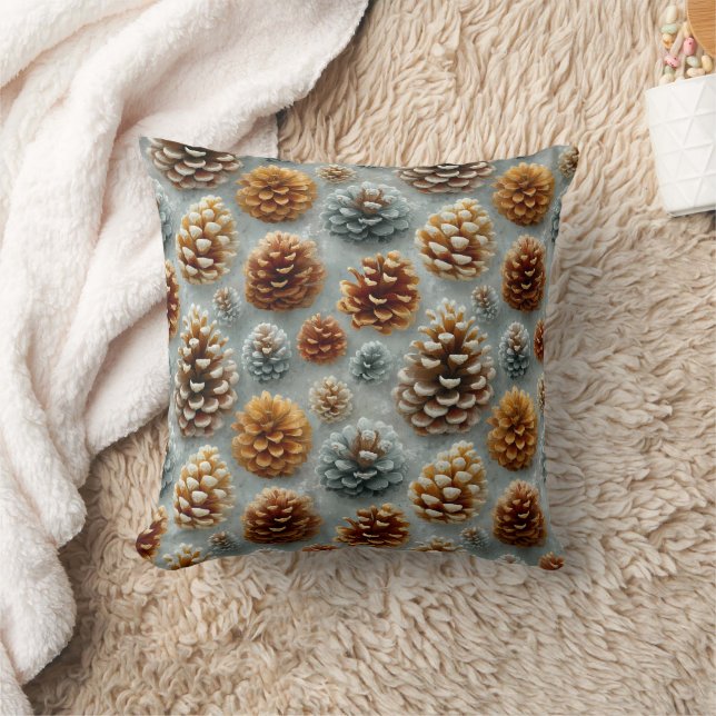 Winter Pinecones Harmony Kussen (Deken)