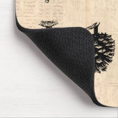 Winter Pinecones Mousepad Muismat (Hoek)