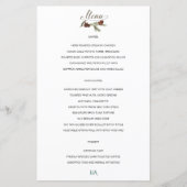 Winter Pinery Wedding Menu (Voorkant)