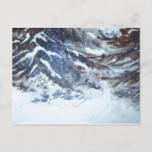 "Winter Pines #1" Briefkaart Landwegen