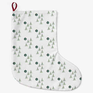 Winter Pines-cadeaupapier Grote Kerstsok