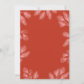 Winter Pines Editable Color Holiday Uitnodiging (Achterkant)