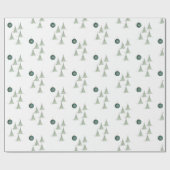 Winter Pines Gift Wrap Cadeaupapier (Vlak)