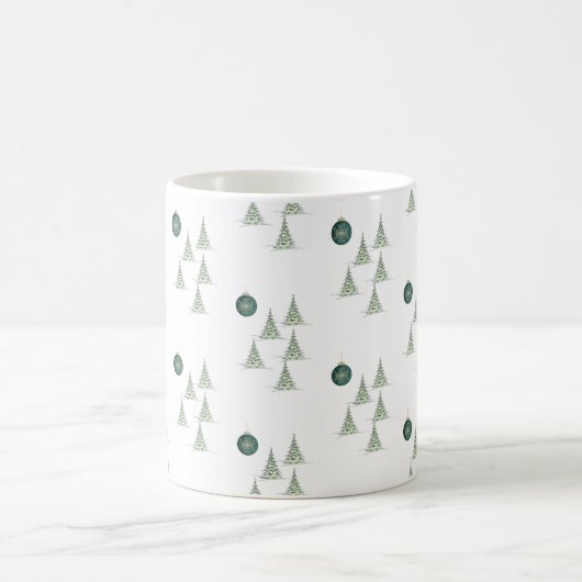 Winter Pines Gift Wrap Koffiemok (Center)