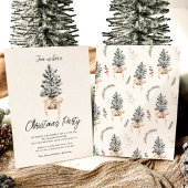 Winter Pines kerstfeest Kaart