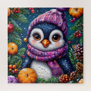 Winter Pinguïn Puzzel Voor Kinderen en Familiepret