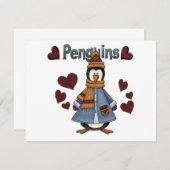 Winter Pinguïn Tshirts en geschenken (Voorkant / Achterkant)