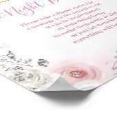 Winter Pink Snowflake Sleigh Late Night Diapers Poster (Hoek)