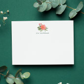 Winter Pioen Persoonlijke Briefpapierkaart Notitiekaartje