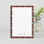 Winter Poinsettas & Botanical Cartes ou Invitation (Debout devant)