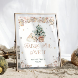 Winter Polar Beer Baby's zijn lief Neem een trakta Poster