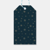 Winter Polar Beer Snowflake Baby shower Cadeaulabel (Achterkant)