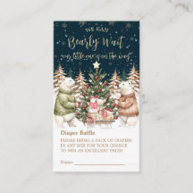 Winter Polar Beer Snowflake Baby shower