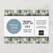 Winter Polar Beren Custom Coupon Korting Briefkaart (Voorkant)
