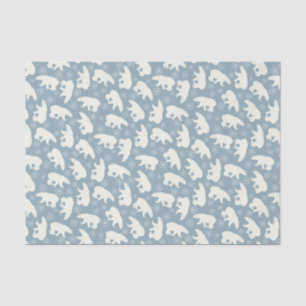 Winter Polar-Beren naadloos patroon + uw ideeën Tissuepapier