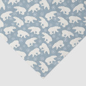 Winter Polar-Beren naadloos patroon + uw ideeën Tissuepapier (Detail)