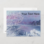 Winter Pond Briefkaart (Voorkant / Achterkant)