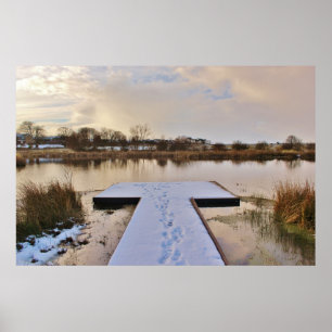 Winter Pond Poster