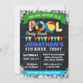 Winter Pool verjaardagsfeestje bash Kaart (Voorkant)
