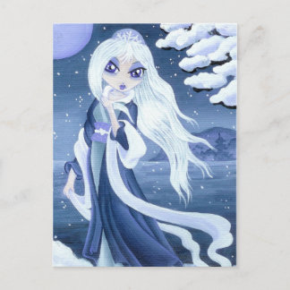 Winter Princess in Snow briefkaart