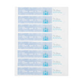 Winter Princess Party Return Address Labels (Vel)