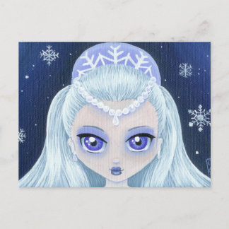 Winter Princess Portrait Briefkaart