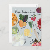 Winter Produce  Briefkaart (Voorkant / Achterkant)
