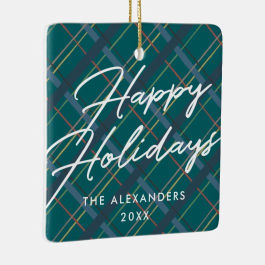 Winter Pset Prettige feestdagen Ornament - Green (Rechts)