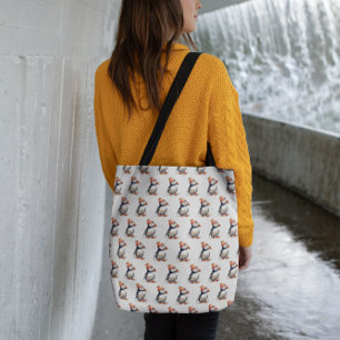 Winter Puffin Kusttas Crossbody Tas