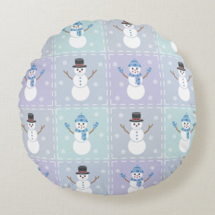 Winter Quilt Rond Kussen