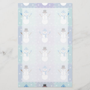 Winter Quilt Stationery Briefpapier