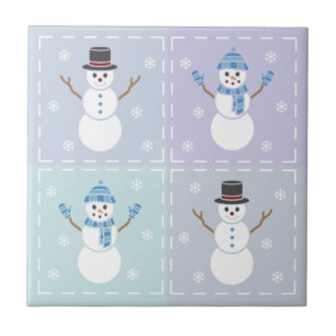 Winter Quilt Tile Tegeltje