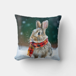 Winter Rabbit Sierkussen