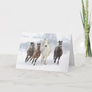 Winter Racers Feestdagen Kaart