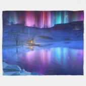 Winter Rainbow Fleece Deken (Voorkant (Horizontaal))